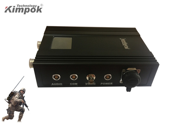 Militär-COFDM Videoübermittler drahtloses H.265 1080P HD des Rucksack-5 Watt Rf-Macht