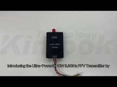 3.3G 10W Drohnenvideotransmitter 3.3Ghz FPV Wireless VTX für Langstreckenvideosender
