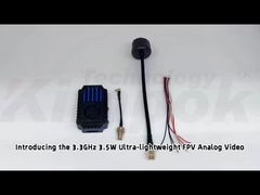 3.3G 3.5W FPV UAV Video-Sender 3.3 GHz VTX mit IRC 24CH 25mW/2000mW/3500mW FPV VTX Modul