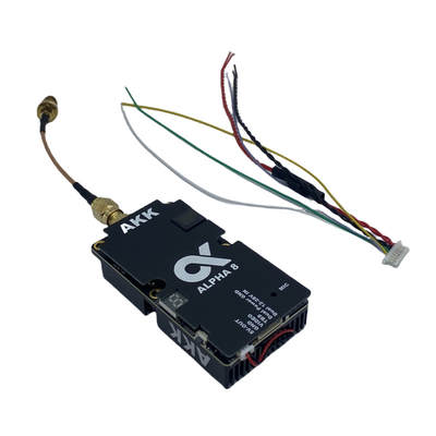 AKK 8W VTX Alpha8 Wireless Video Transmitter 80CH 5.8G 8W 5W 3W 1W Leistung Unterstützt Smart Audio