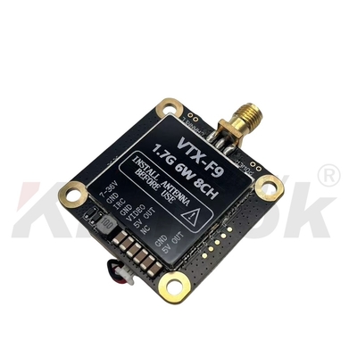 1.7G VTX 1.9G VTX 6W Drahtloser Video-Sender 20km Langstrecken-Bildübertragung