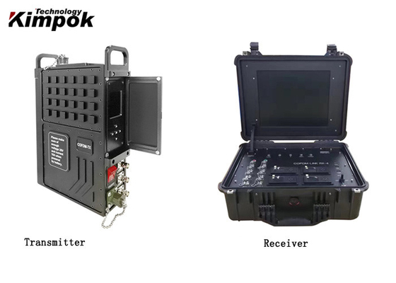 Drahtlose AES Verschlüsselung beweglichen Fahrzeug Cofdm Videoübermittler-