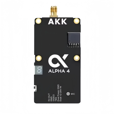 Drohnen-Video-Sender AKK Alpha4 VTX 5.8G FPV 4W 8CH Ultra-Langstrecken-Videosender