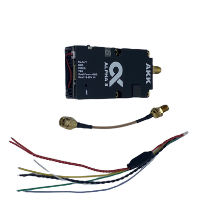 AKK 8W VTX Alpha8 Wireless Video Transmitter 80CH 5.8G 8W 5W 3W 1W Leistung Unterstützt Smart Audio