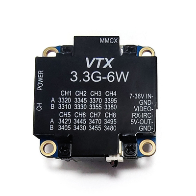 3.3Ghz 6W drahtloser Audio-Video-Sender 3.3G UAV FPV VTX Videoübertragung für RC-Drohne
