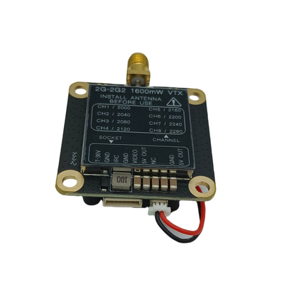 2.2G 1.6W Drohnen-Analog-Video-Sender 2.2 GHz FPV VTX Langstrecken-Videoübertragung
