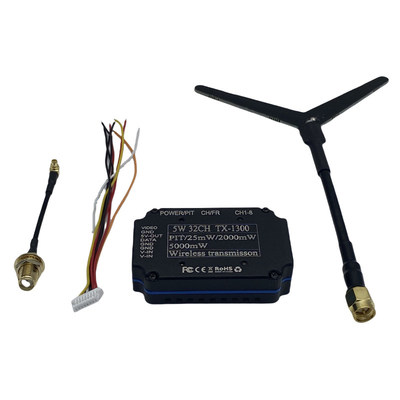 1.2G 1.3G 5W Drahtloser Video-Sender 32CH FPV VTX 25mW 2000mW 5000mW Video-Link