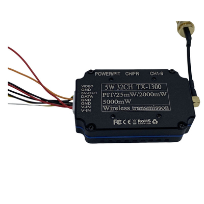 1.2G 1.3G 5W Drahtloser Video-Sender 32CH FPV VTX 25mW 2000mW 5000mW Video-Link