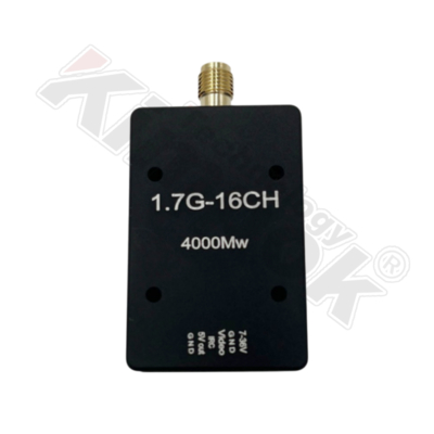 1.7Ghz 4W FPV-Analog-Video-Sender mit Langstrecken-Wireless-VTX für UAV-Video-TX