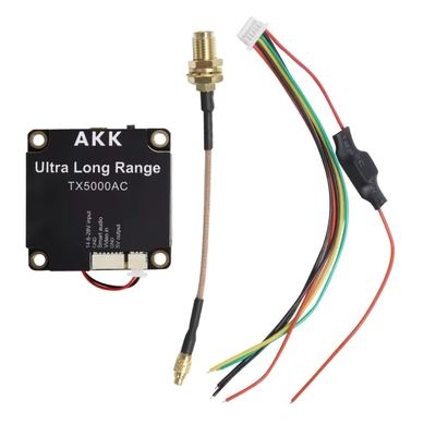 UAV-Videoübertrager AKK 5W FPV VTX 96CH Videoübertrager unterstützt Smart Audio Video Link