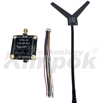 1.7G VTX 1.9G VTX 6W Drahtloser Video-Sender 20km Langstrecken-Bildübertragung