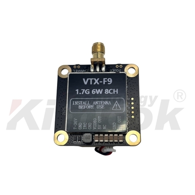 1.7G 6W Wireless Video Transmitter und Empfänger 8CH Unterstützung IRC Tramp 1.7G VTX VRX